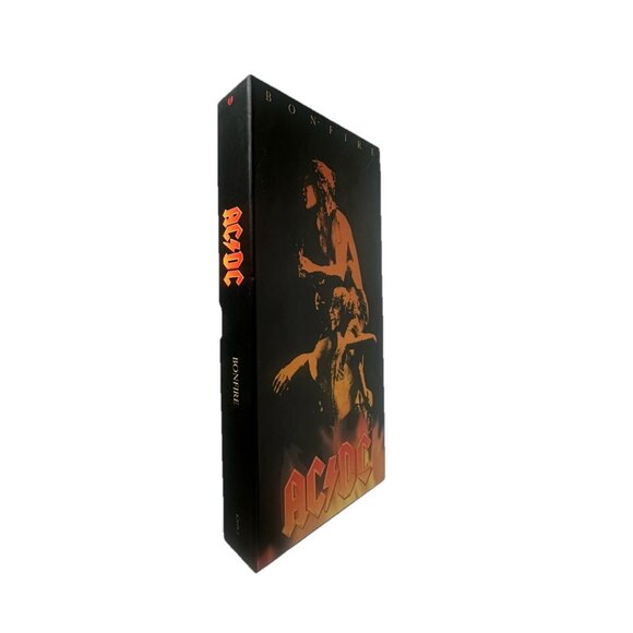 AC/DC BONFIRE VOLTS LIVE BACK BLACK Box Set Poster Booklet Sticker Pick tattoo - Picture 15 of 16